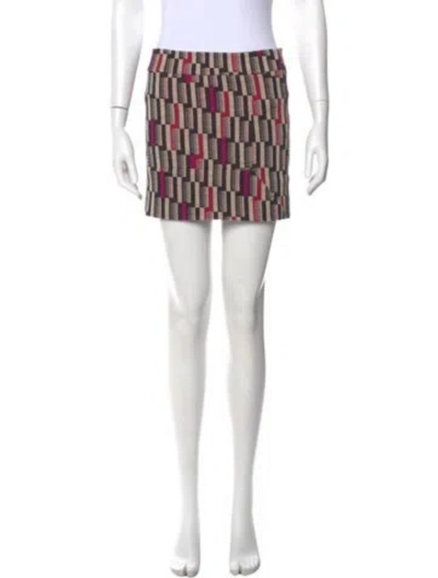 Pre-owned Diane Von Furstenberg Wool Mini Skirt In Purple
