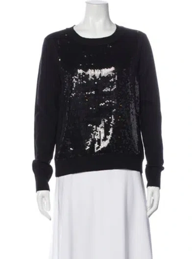 Pre-owned Diane Von Furstenberg Wool Patterned Sweatshirt In Blue