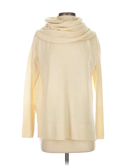Pre-owned Diane Von Furstenberg Wool Pullover Sweater In White