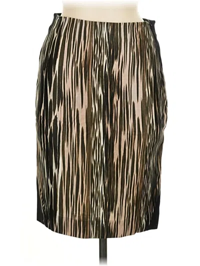 Pre-owned Diane Von Furstenberg Wool Skirt In Gold