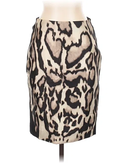 Pre-owned Diane Von Furstenberg Wool Skirt In Tan
