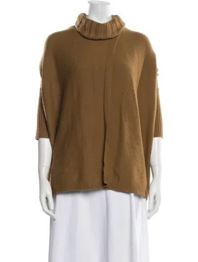 Pre-owned Diane Von Furstenberg Wool Turtleneck Sweater In Brown