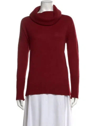 Pre-owned Diane Von Furstenberg Wool Turtleneck Sweater In Red