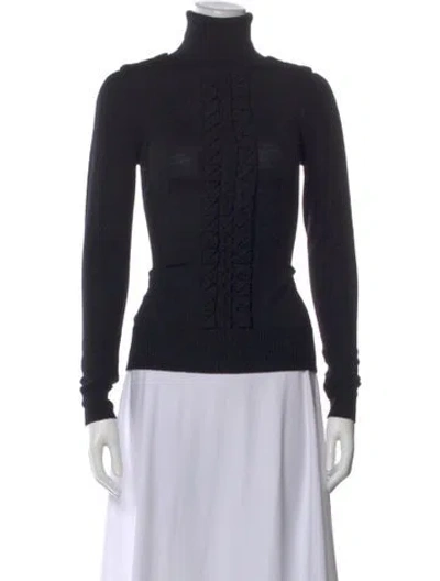 Pre-owned Diane Von Furstenberg Wool Turtleneck Sweater W/ Tags In Gray