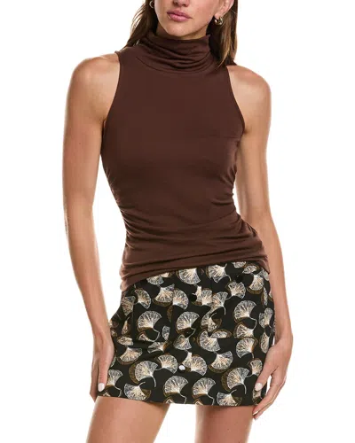 Diane Von Furstenberg Wool-blend Frances Top In Purple