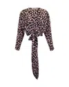 Diane Von Furstenberg Wrap Blouse In Multicolor Silk In Multi
