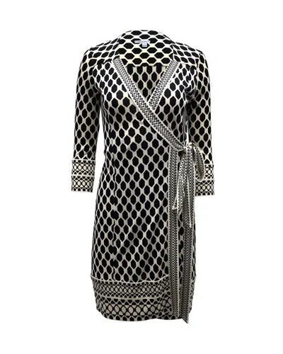 Diane Von Furstenberg Wrap Dress In Black Silk