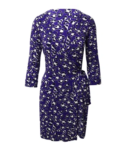 Diane Von Furstenberg Wrap Dress In Blue Jersey
