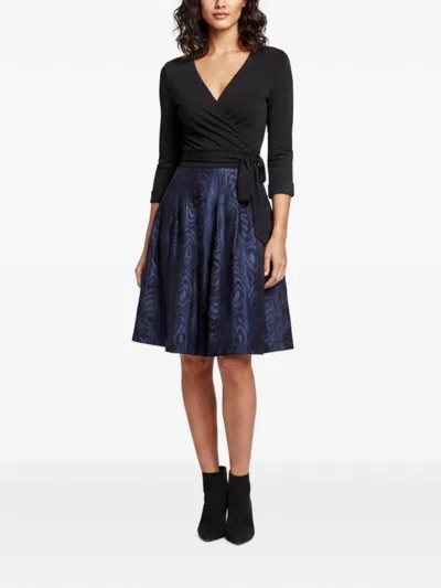 Pre-owned Diane Von Furstenberg Wrap Midi Dress In Black