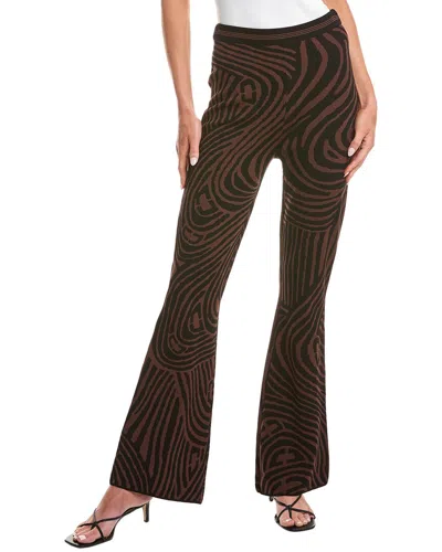 Diane Von Furstenberg Wynn Knit Jacquard Pants In Black