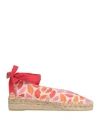 DIANE VON FURSTENBERG X CASTAÑER DIANE VON FURSTENBERG X CASTAÑER WOMAN ESPADRILLES IVORY SIZE 8 TEXTILE FIBERS