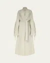 Diane Von Furstenberg X Henry Zankov Lanza Fringed Shimmer-knit Long Cardigan In Gray