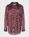 Diane Von Furstenberg X Henry Zankov Mercer Oversized Dotted Blouse