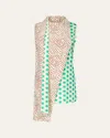 Diane Von Furstenberg X Henry Zankov Mulberry Dotted Drape Top In Neutral