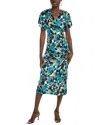 Diane Von Furstenberg Zetna Midi Dress In Green