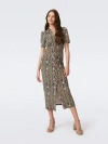 Diane Von Furstenberg Zoey Printed Jersey Midi Dress In Python