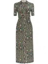 Diane Von Furstenberg Zoey Printed Jersey Midi Dress In Schwarz