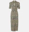 Diane Von Furstenberg Zoey Printed Jersey Midi Dress In Multicoloured