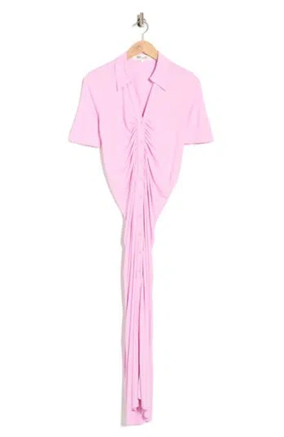 Diane Von Furstenberg Zoey Short Sleeve Shirtdress In Pink