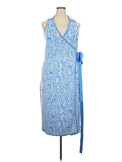Pre-owned Diane Von Furstenburg For Target Cardigan Sweater In Blue