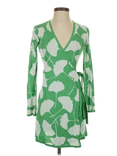 Pre-owned Diane Von Furstenburg For Target Cardigan Sweater In Green