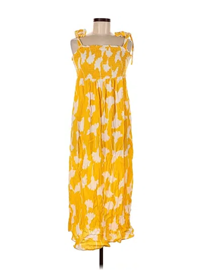 Pre-owned Diane Von Furstenburg For Target Casual Dress In Yellow