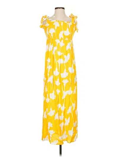 Pre-owned Diane Von Furstenburg For Target Casual Dress In Yellow