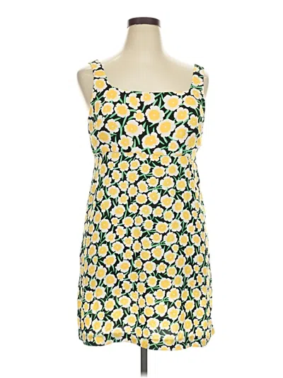 Pre-owned Diane Von Furstenburg For Target Casual Dress In Yellow