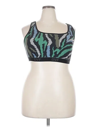 Pre-owned Diane Von Furstenburg For Target Sports Bra In Blue