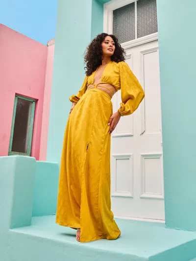Diarrablu Amal Dress In Yellow