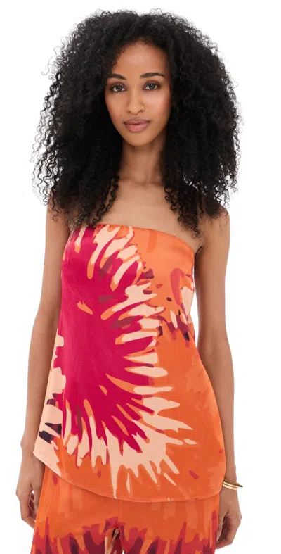 Diarrablu Anais Top Magma Orange In Multi