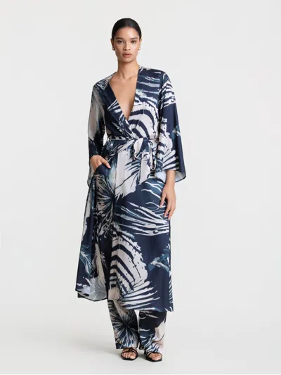 Diarrablu Awa Kimono In Toya Teal