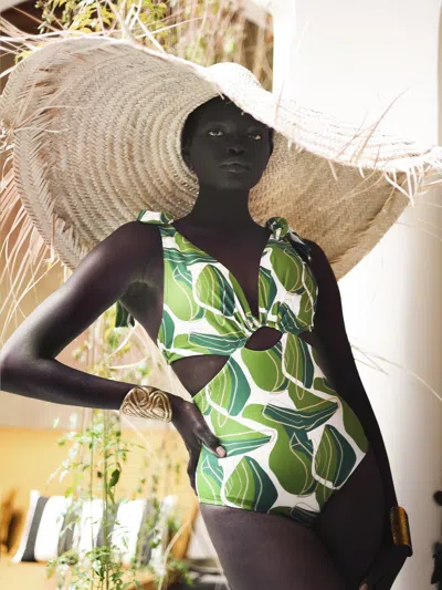 Diarrablu Ayli Swimsuit In Nari Vert