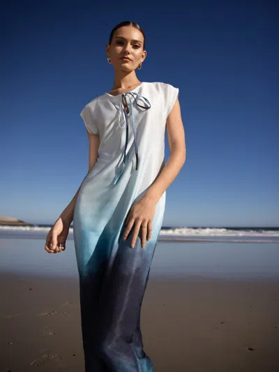 Diarrablu Fany Dress In Skye Blu