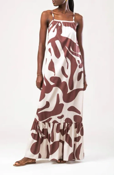 Diarrablu Fari Dress In Alia Brown