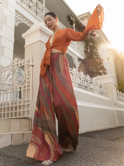 Diarrablu Hana Pants In Aura Rouge