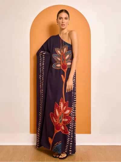 Diarrablu Handbeaded Satu Dress In Razu Navy