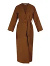 Diarrablu Lasai Coat In Solid Brown
