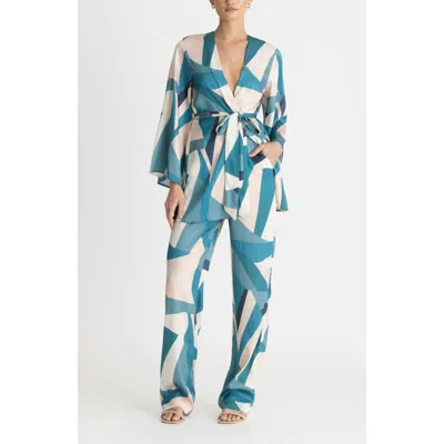 Diarrablu Leer Pants In Blue