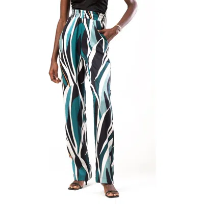 Diarrablu Leer Pants In Petal Teal
