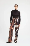 Diarrablu Leer Pants In Rust