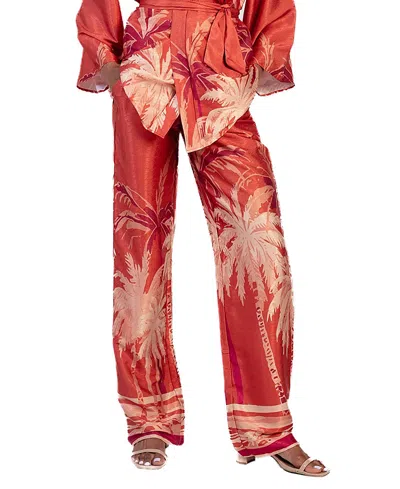 Diarrablu Leer Pants In Coco Terracota