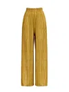 Diarrablu Leer Pants In Texture Gold