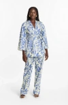 Diarrablu Leer Pants Toile Blu In Blue