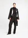 Diarrablu Leer Pants In Zeen Noir