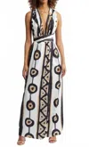 Diarrablu Mailys Halter Neck Wrap Dress In Multi In Multi