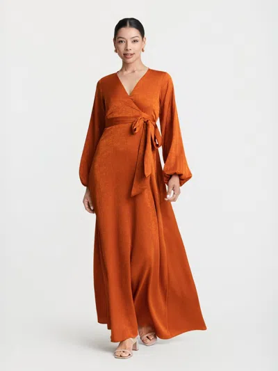 Diarrablu Marieme Dress In Ayel Rust