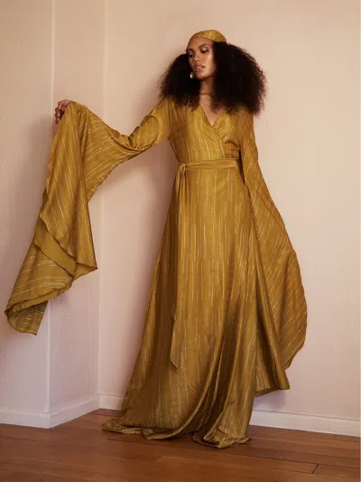 Diarrablu Maya Dress In Texture Gold
