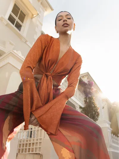 Diarrablu Mia Top In Ayel Rust