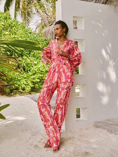 Diarrablu Mini Kimono In Atoll Rose